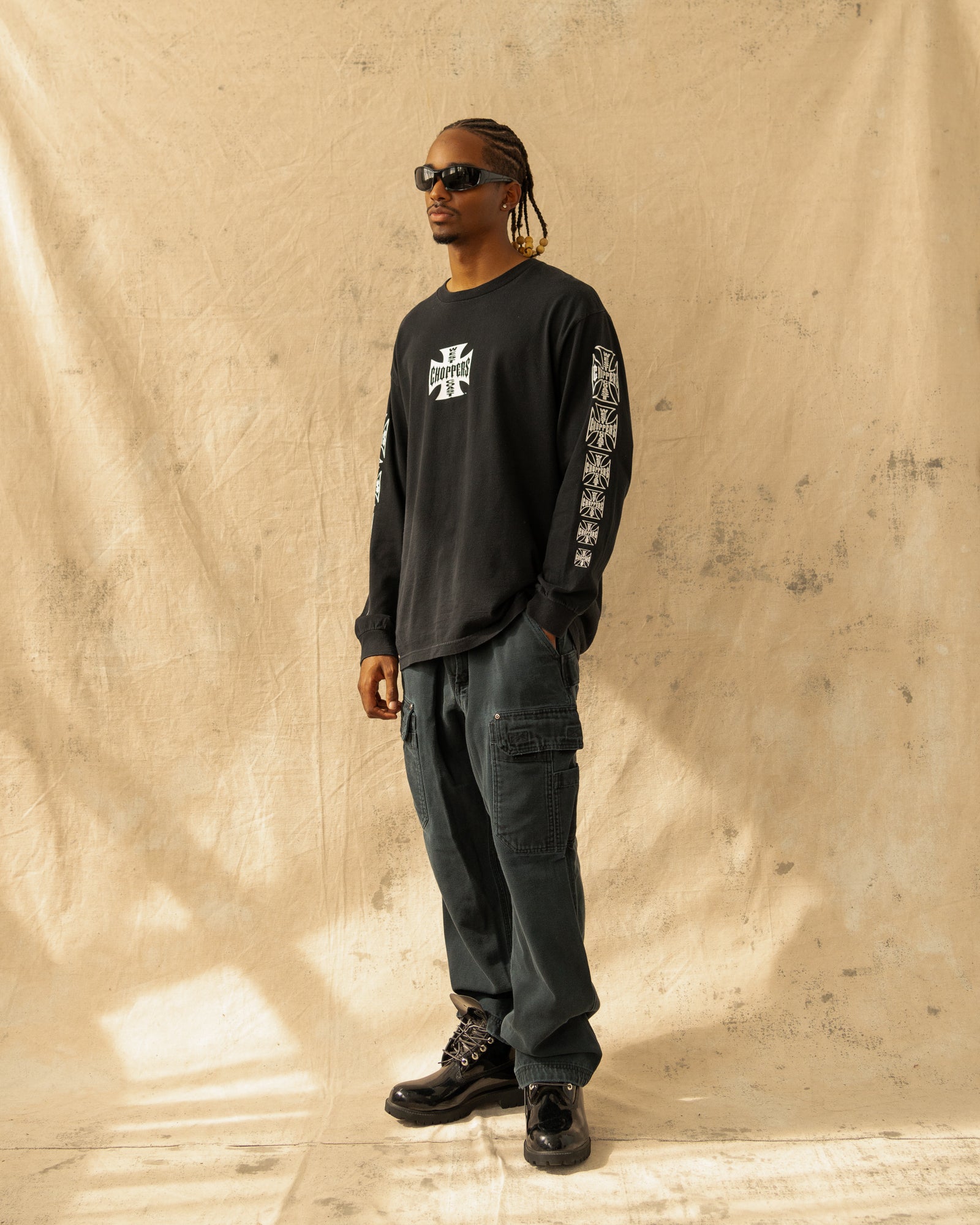 Vintage Y2K West Coast Choppers Longsleeve Black (L)