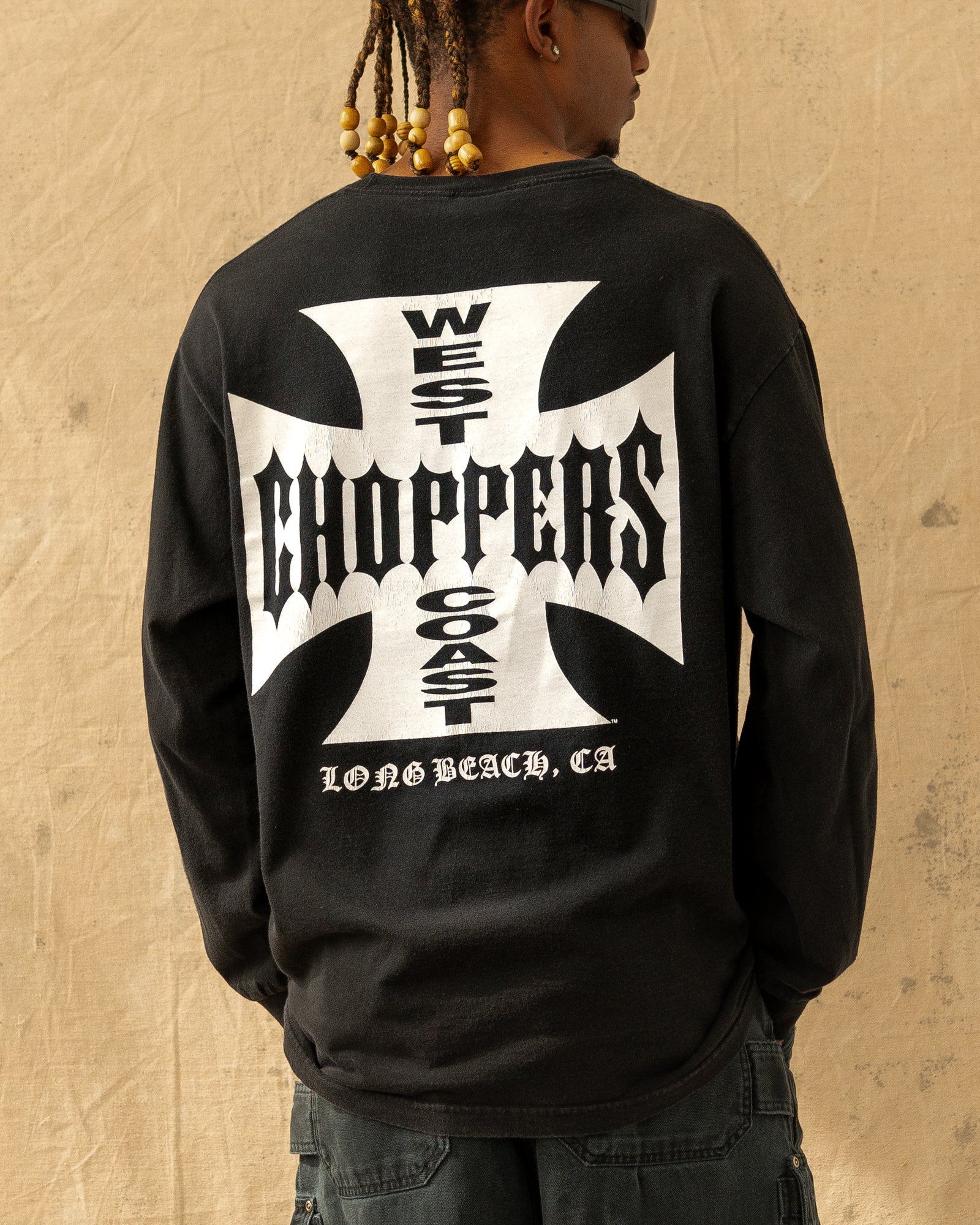 Vintage Y2K West Coast Choppers Longsleeve Black (L)